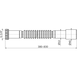 Flexi pipe 5/4"×32/40 A760