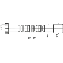 Flexi pipe 5/4"×32/40 A750