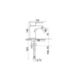 Mitigeur bidet JOY002-1