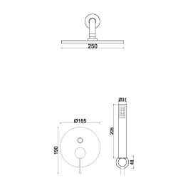 Kit encastré complet BRO013-2