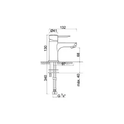 Mitigeur lavabo SIN001-1GO