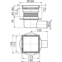 Siphon AP140 de la marque Alca reconnue pour l'excellence de ses produits sanitaires