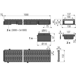 Pack drainage low 3 mètres AVZ112-G501