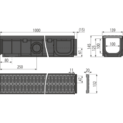 Drainage 1 mètre AVZ102-R501